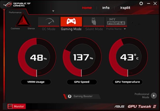 ASUS Rog GPU Tweak Software