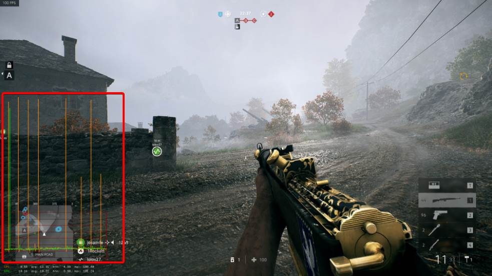 Showing the stuttering in BF1 on PC