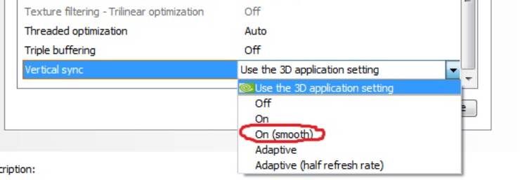 nvidia smooth v sync mode