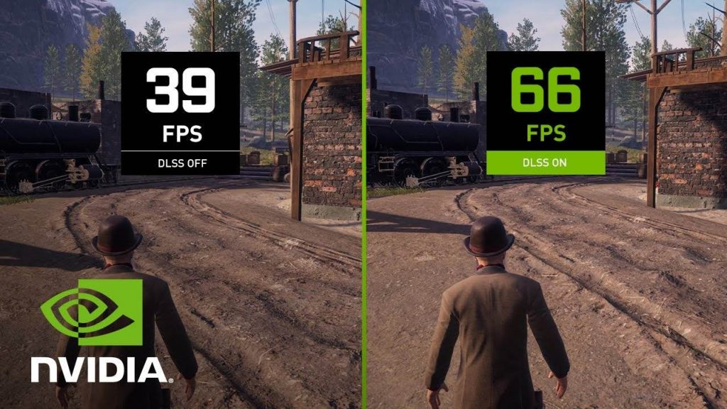 Image of how much DLSS improves the game