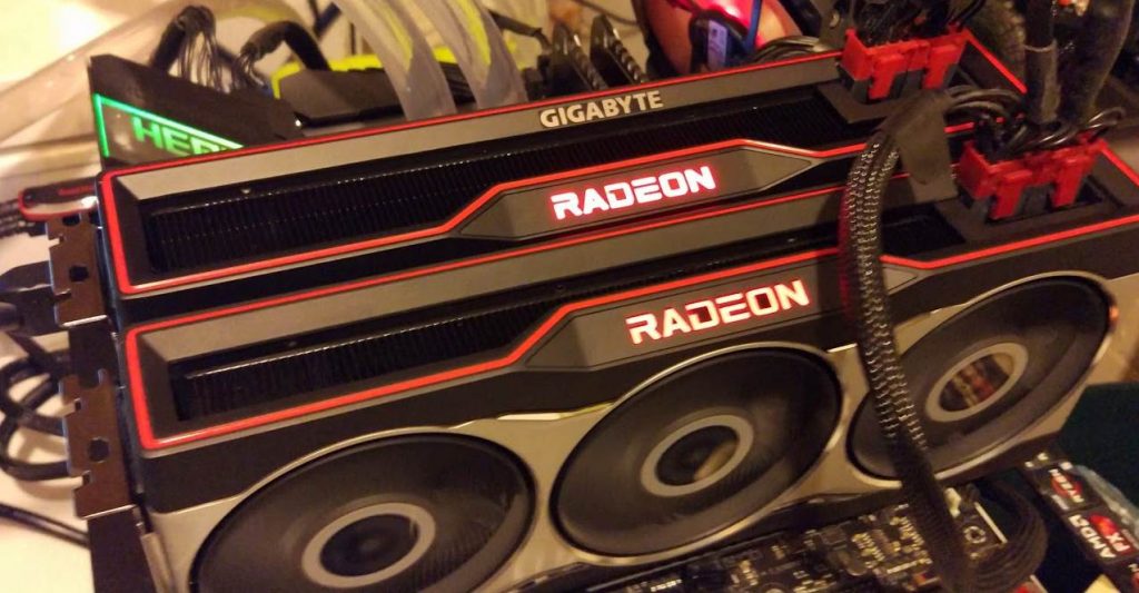 Image of two AMD Radeon cards