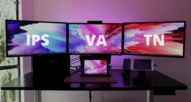 Image of three monitors setup