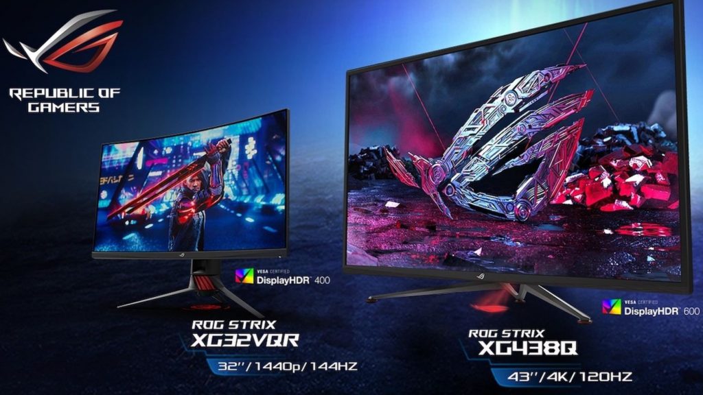 image of asus xg48q and xg32vqr