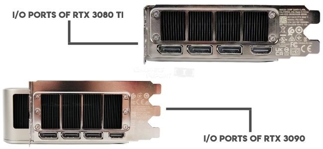 Ports Of RTX 3090 and 3080 ti
