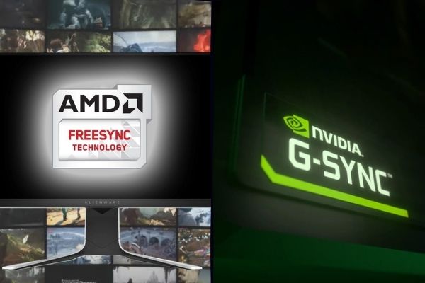 logo of amd freesync and nvidia g sync