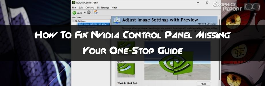 nvidia control panel display settings missing