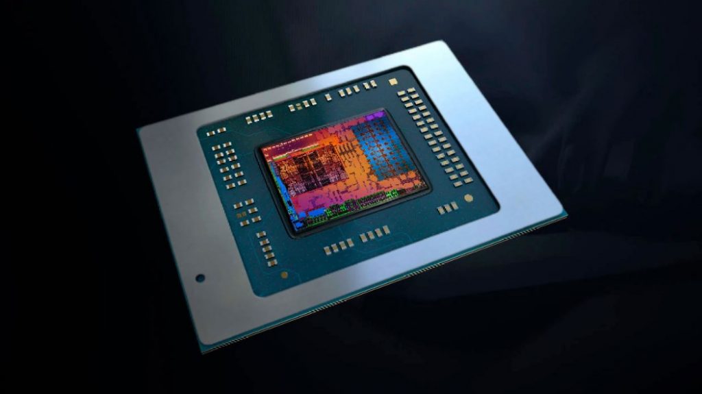 CGI of Intel graphics chip