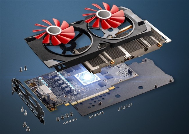 CGI of a GPU showing its internals