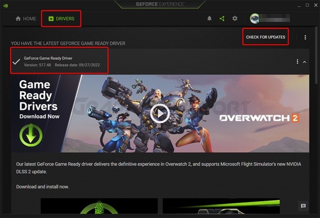 Update Your GPU Drivers NVIDIA GeForce Experience