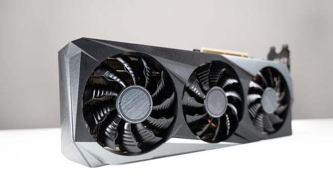 image of a tri fan graphics card