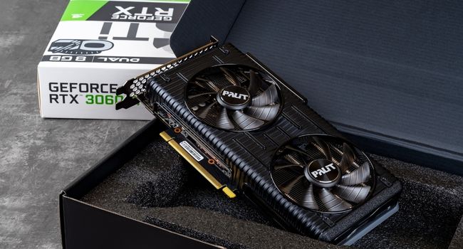 image of the rtx 3060 ti with the box