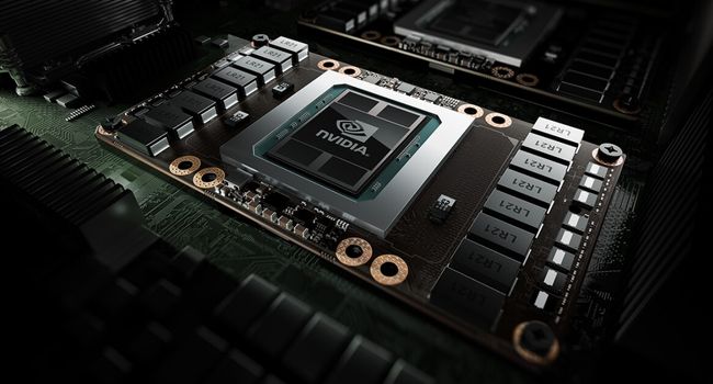 CGI image of Nvidia Turing Chip