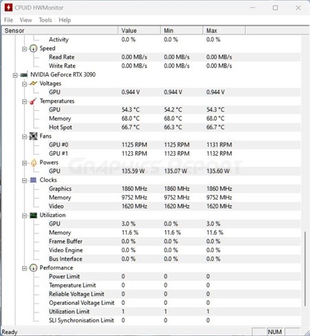 HWMonitor benchmarking tool