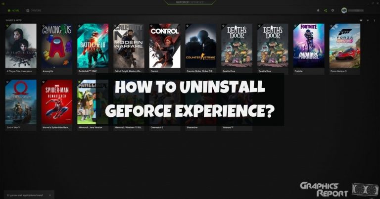 How To Uninstall Geforce Experience